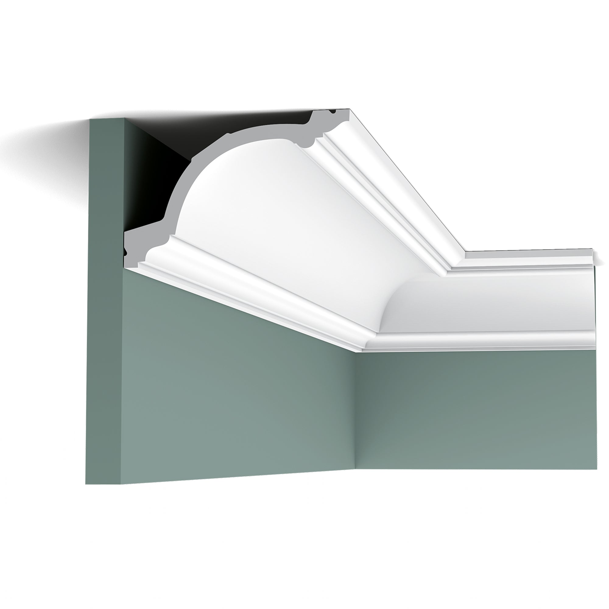Cornice C217 in bianco | 156 x 103 x 2000 mm