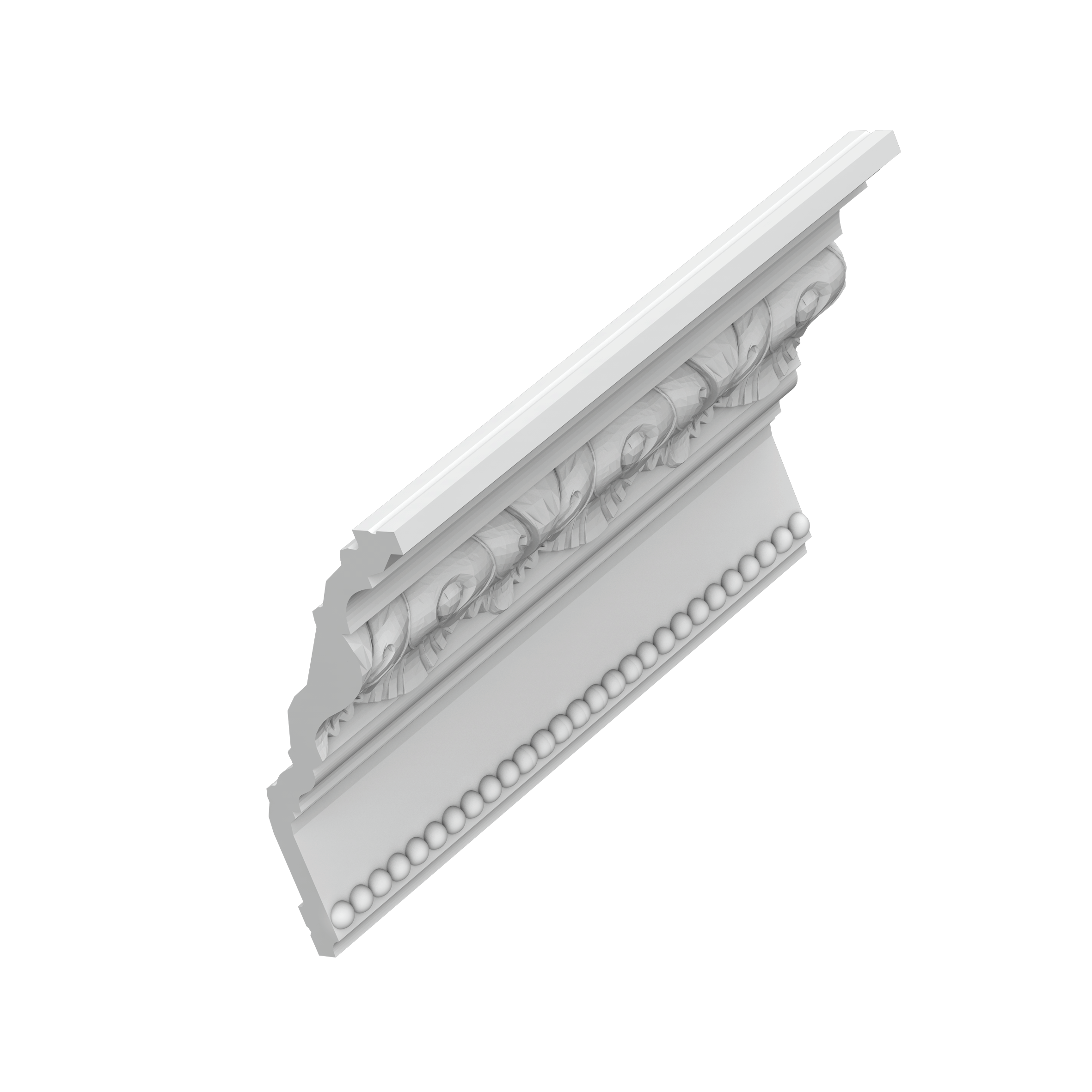 Cornice C219 in bianco | 130 x 176 x 2000 mm