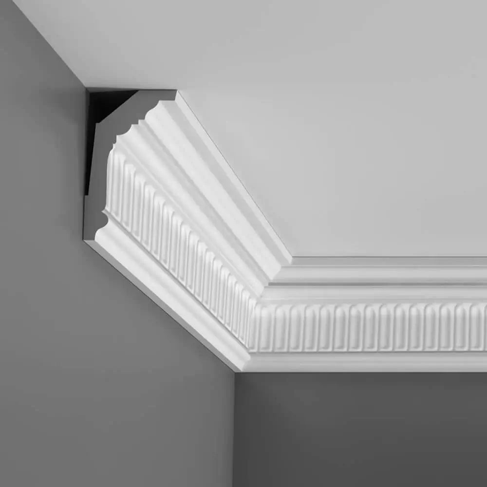 Cornice C304 in bianco | 72 x 122 x 2000 mm