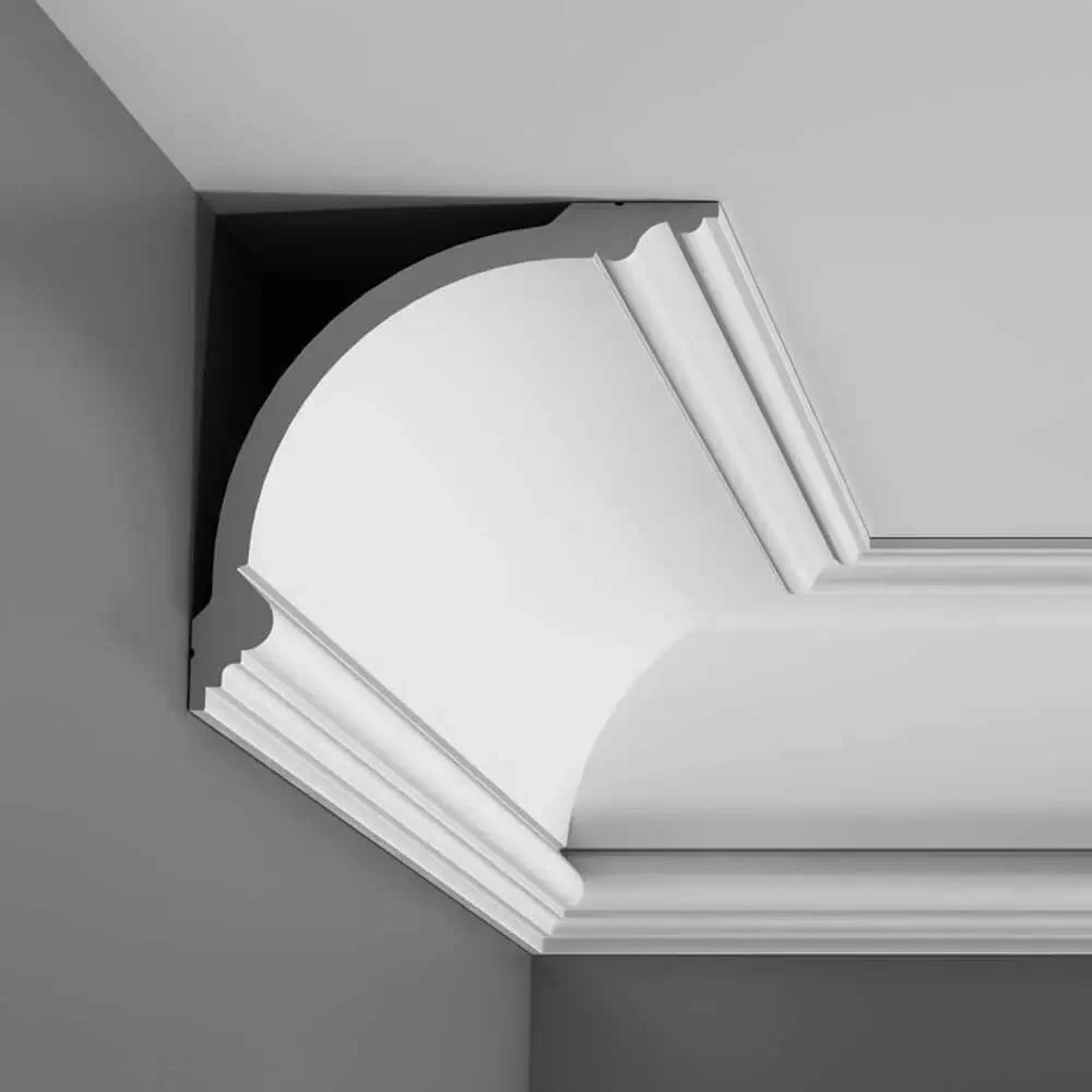 Cornice C338 in bianco | 182 x 182 x 2000 mm