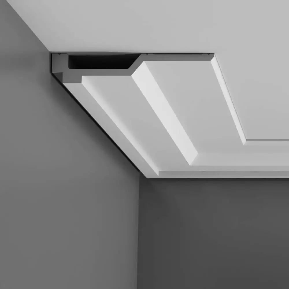 Stuckleiste C354 in weiß | 215 x 40 x 2000 mm