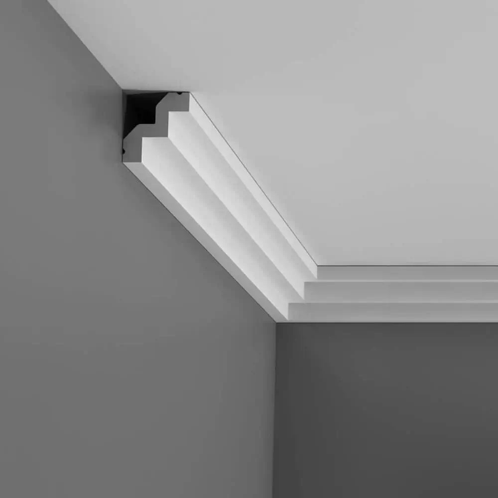 Corniche C602 en blanc | 50 x 53 x 2000 mm