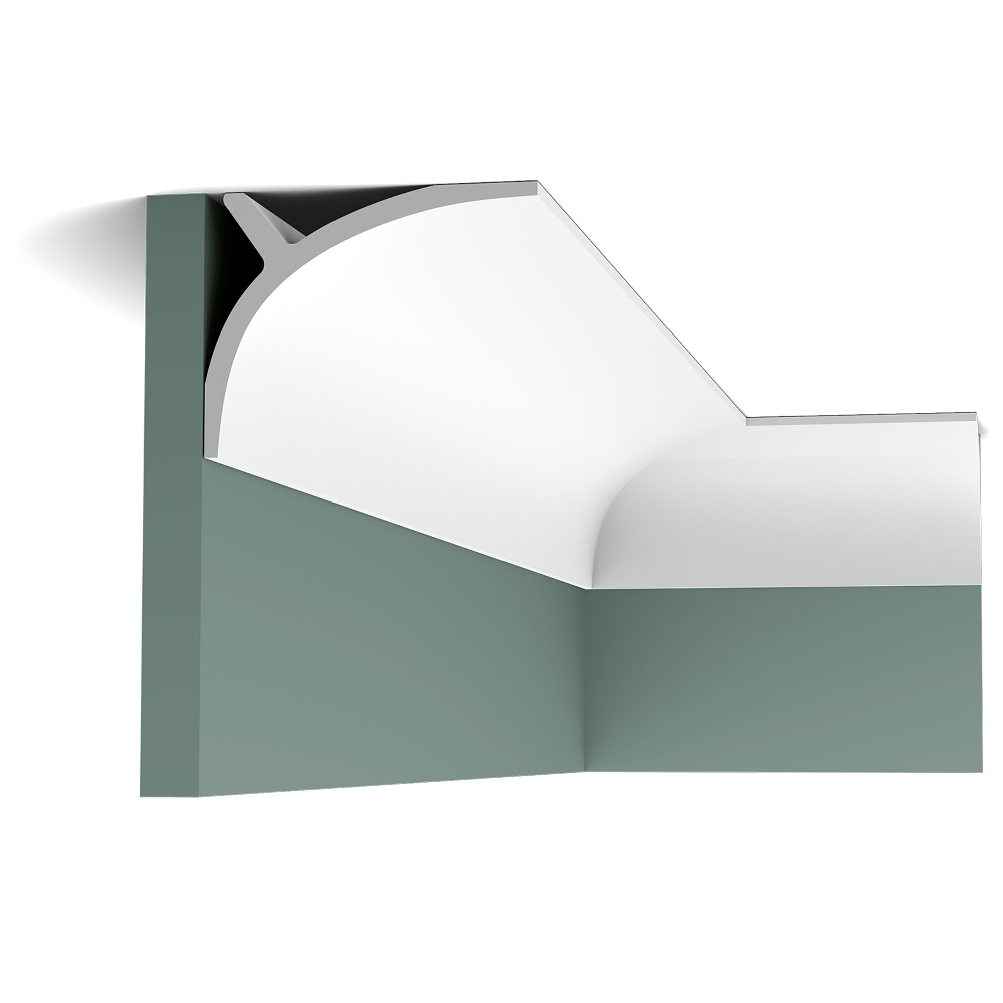 Cornice C991 in bianco | 140 x 110 x 2000 mm