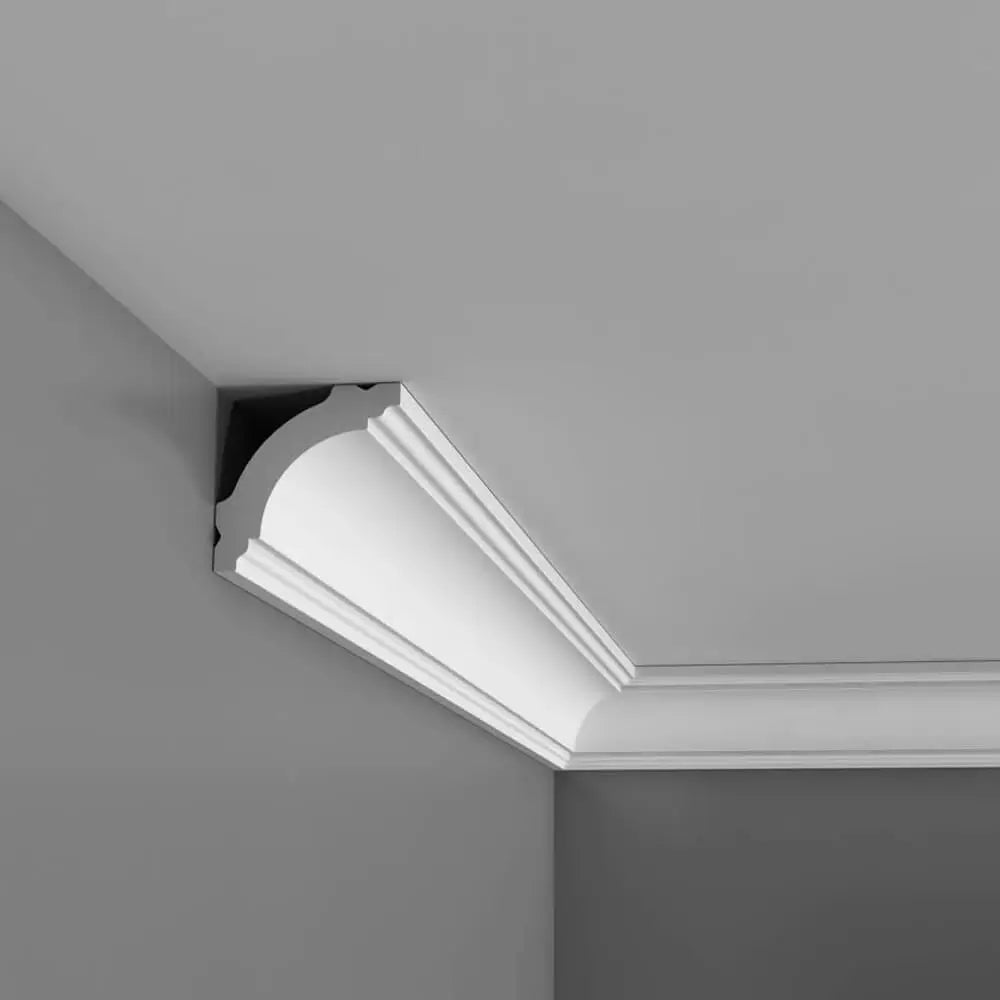 Listón decorativo CB510N en blanco | 40 x 40 x 2000 mm