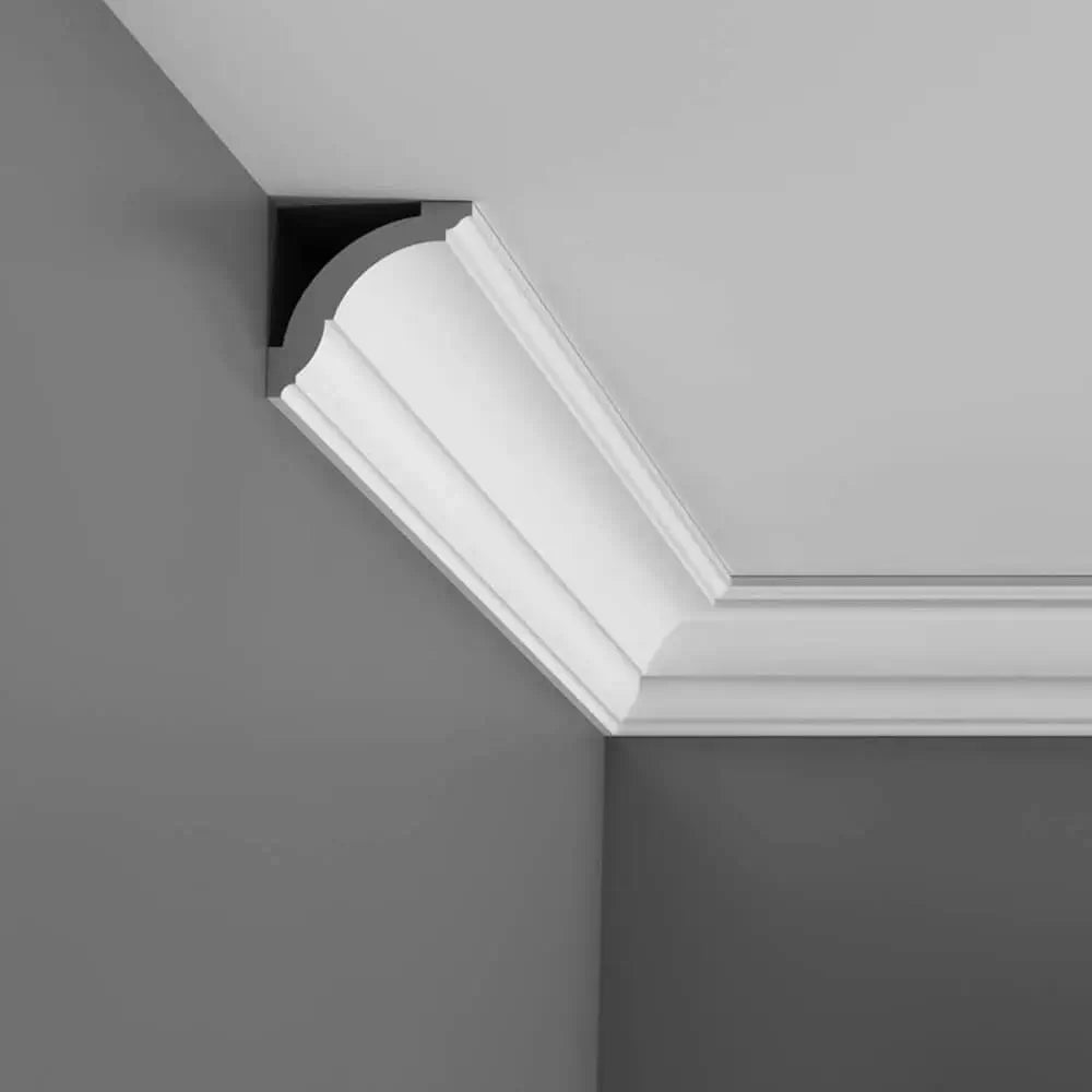 Listón decorativo CX100 en blanco | 71 x 69 x 2000 mm
