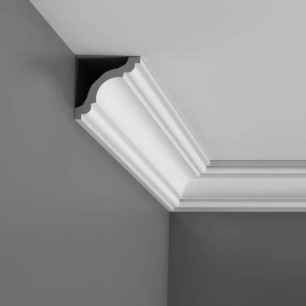 Stuckleiste CX123 in weiß | 80 x 80 x 2000 mm