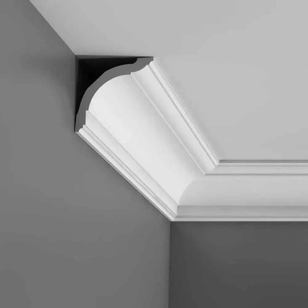 Listón decorativo CX127 en blanco | 94 x 94 x 2000 mm