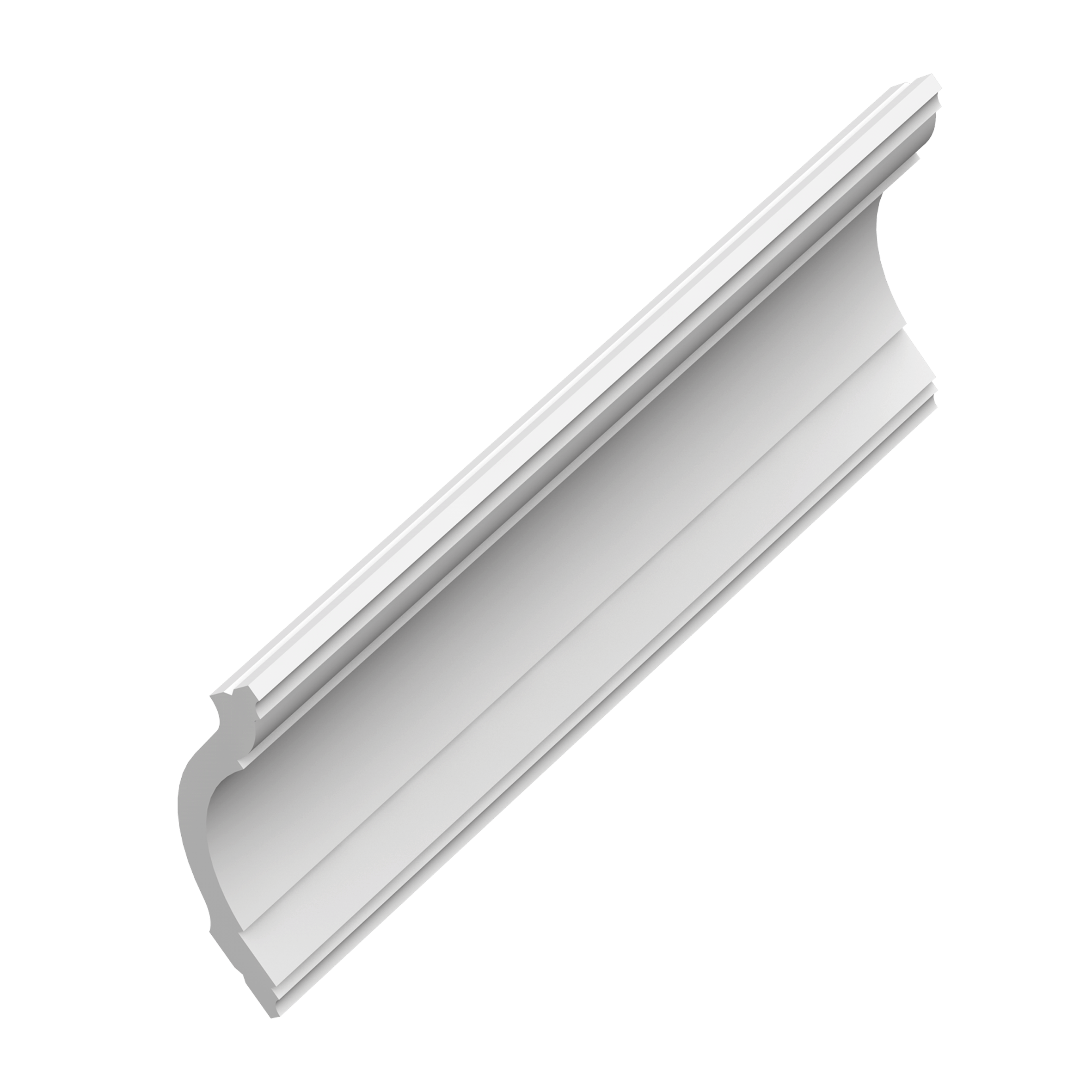 Listón decorativo CX127 en blanco | 94 x 94 x 2000 mm