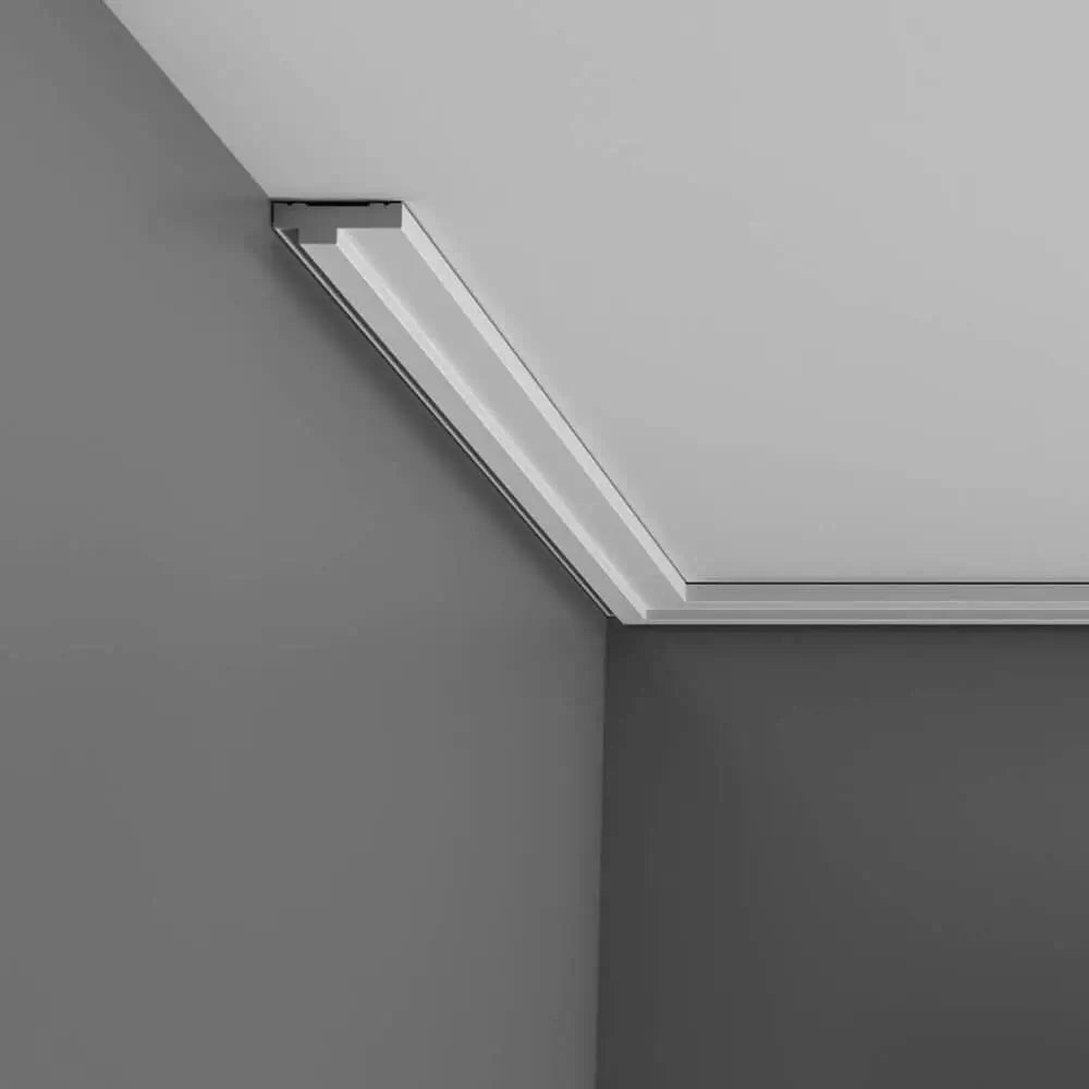 Corniche CX160 en blanc | 39 x 13 x 2000 mm