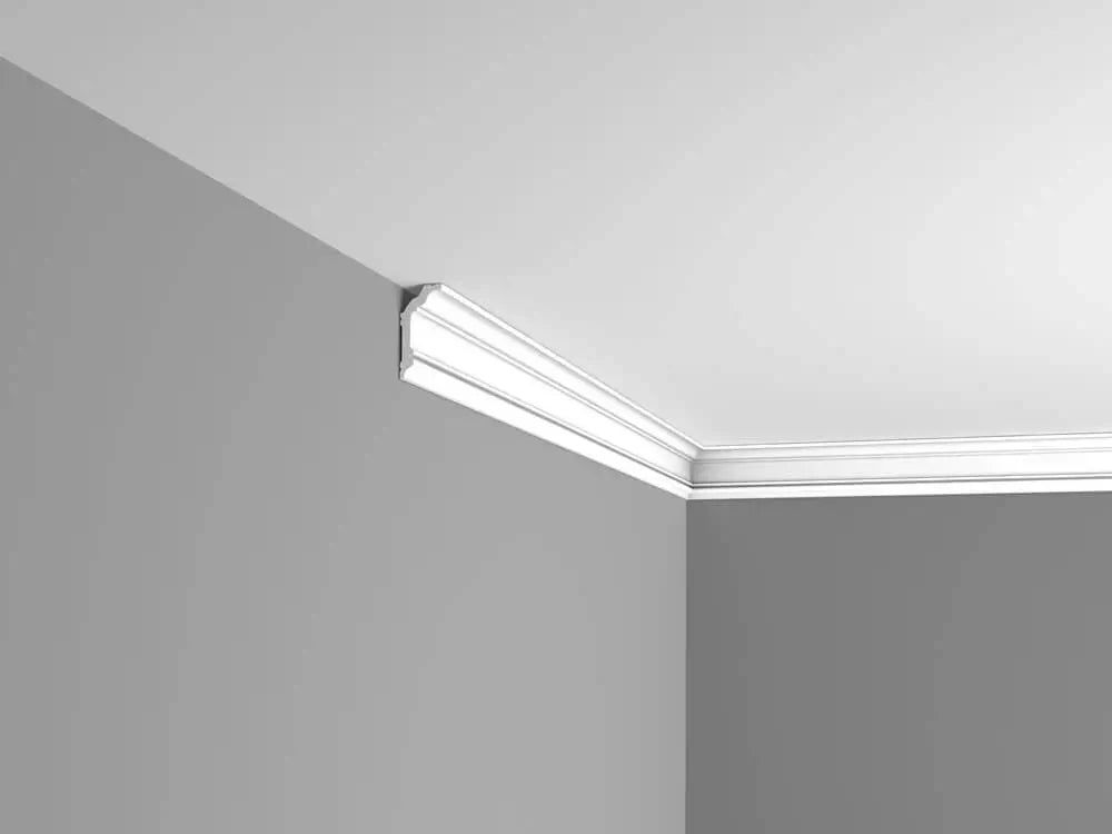 Cornice CX176 in white | 40 x 80 x 2000 mm
