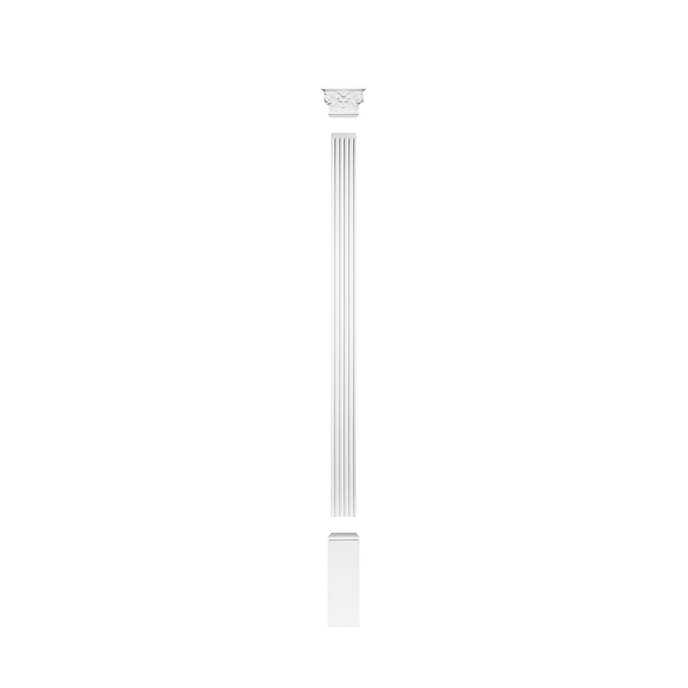 Fußstück für Pilaster | 54,1 x 18,5 x 4,1 cm | Pilastersockel K202