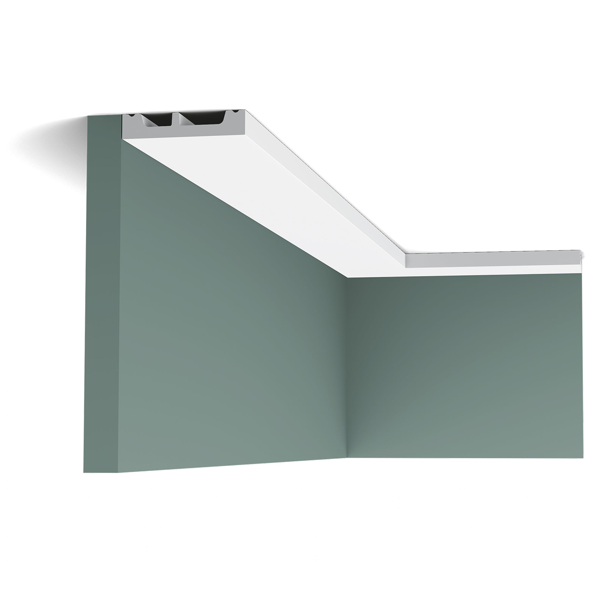 Wandleiste SX157 in weiß | 13 x 66 x 2000 mm