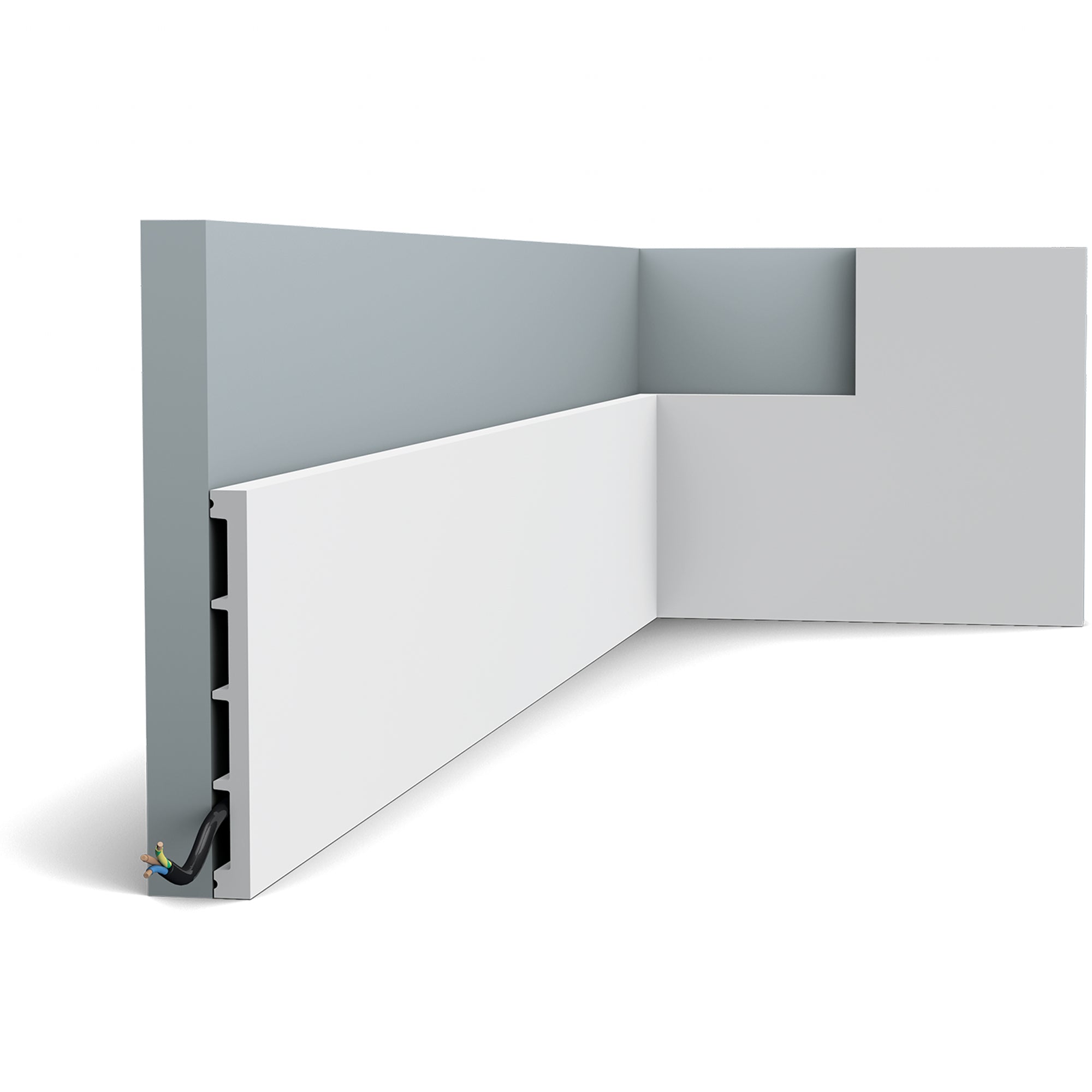 Wandleiste SX168 in weiß | 14 x 151 x 2000 mm