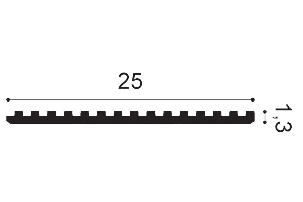 3D Wandpaneel WX205F TRACK | 200 x 25 cm