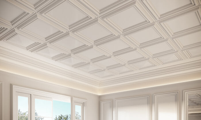 Corniche pour éclairage indirect C323 | 42 x 55 x 2000 mm