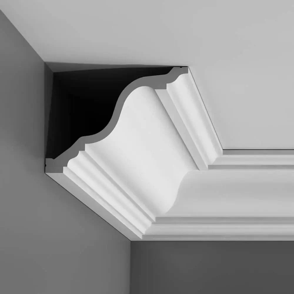 Cornice C334 in bianco | 196 x 150 x 2000 mm