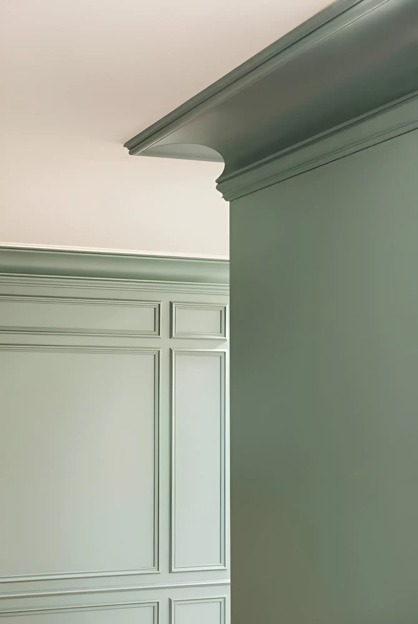 Corniche C344 en blanc | 350 x 273 x 2000 mm