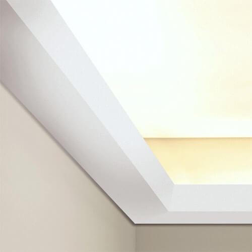 Stuck Lichtleiste für indirekte Beleuchtung C357 | 110 x 71 x 2000 mm