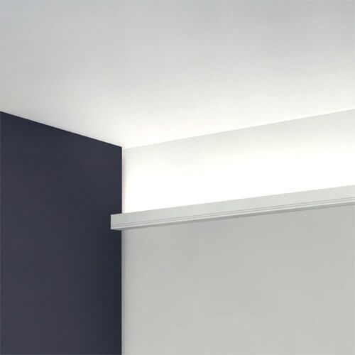 Stuck Lichtleiste für indirekte Beleuchtung C361 | 50 x 50 x 2000 mm