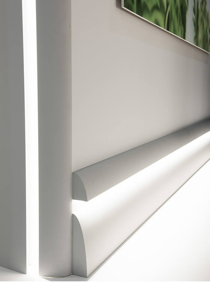 Flexible Stuck Lichtleiste für indirekte Beleuchtung C373F | 50 x 80 x 2000 mm