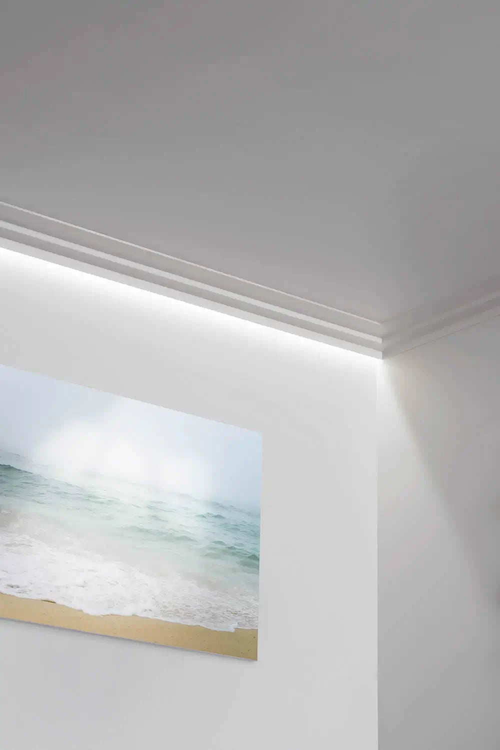 Cornice C390 in bianco | 100 x 60 x 2000 mm