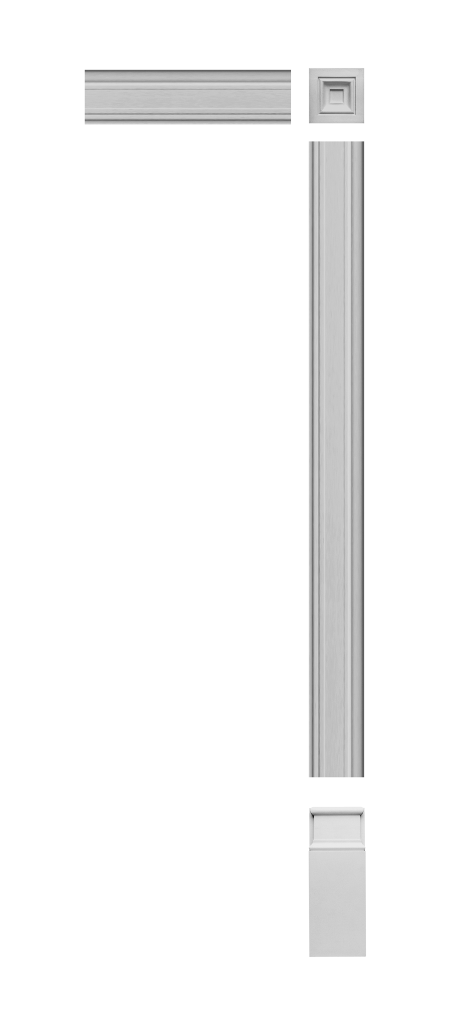 Block für Tür- & Fensterumrandung | 30 x 96 x 96 mm | D200