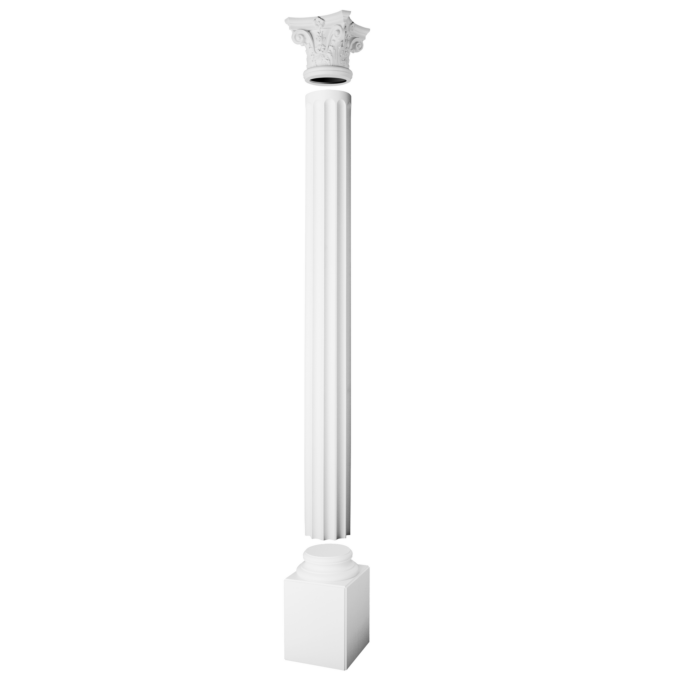 Piedistallo per colonne | 57,5 x 35 x 35 cm | Base per colonne K1152