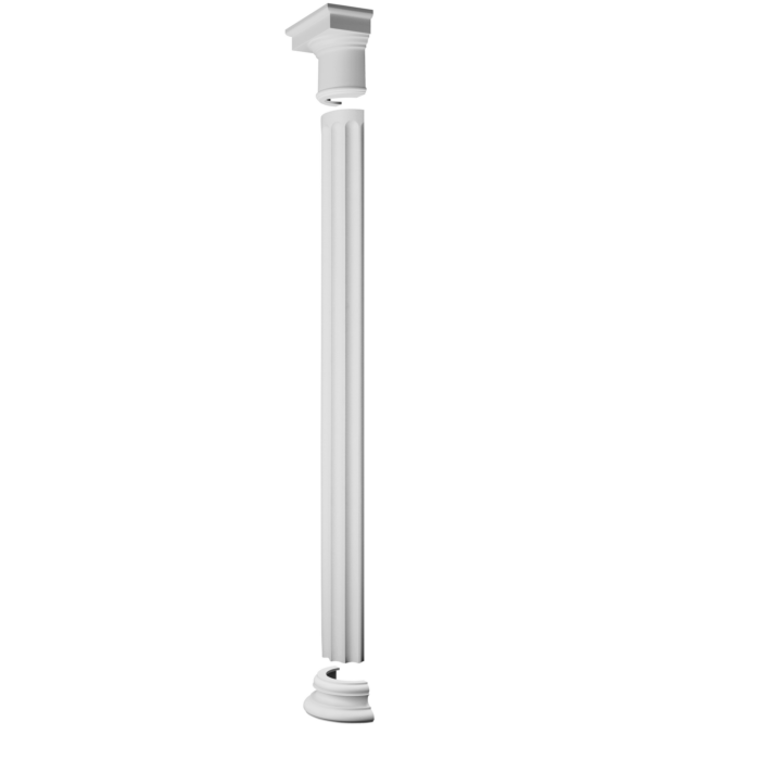 Foot base for half columns | 160 x 125 x 320 mm | K1151