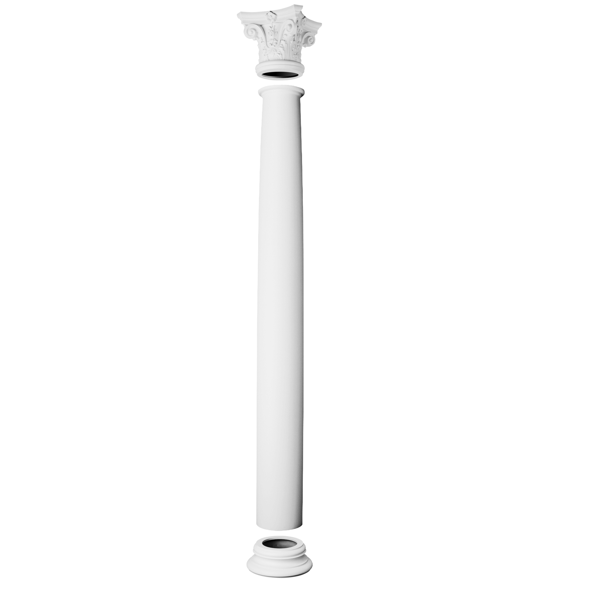 Colonne pleine | 2,02 m de haut, ⌀ 22cm | K1102