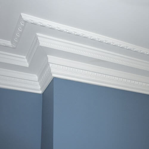 Wandlijst P1020 in wit | 24 x 49 x 2000 mm