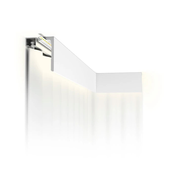 Stuckleiste CX215-2600 LEDGE in weiß | 95 x 45 x 2600 mm