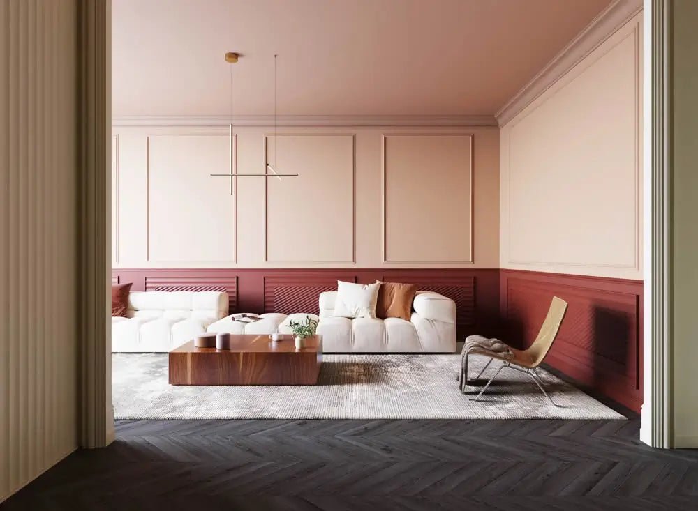 Stuckleiste CB523N in weiß | 44 x 59 x 2000 mm