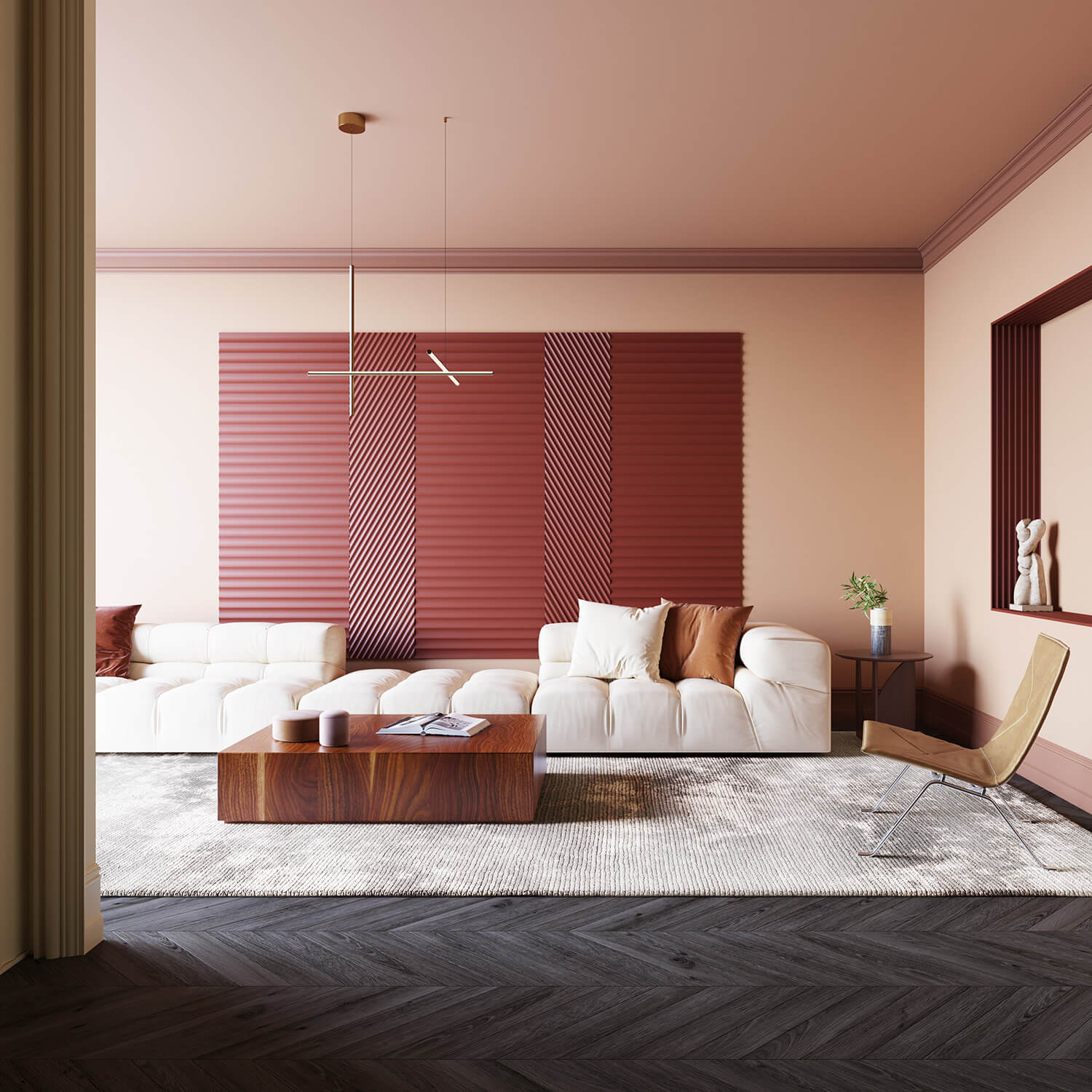 Panel 3D flexible | 13 x 250 x 2000 mm | W109F VALLEY