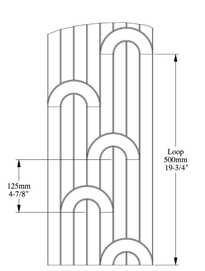 3D Paneel W212 VALLEY LOOP | 200 x 25 cm