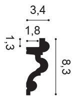 Stuckleiste C324 Schnitt