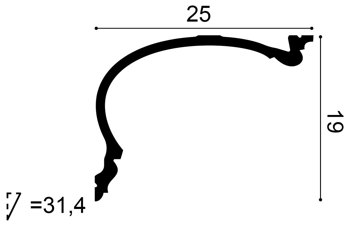 Stuckleiste C343
