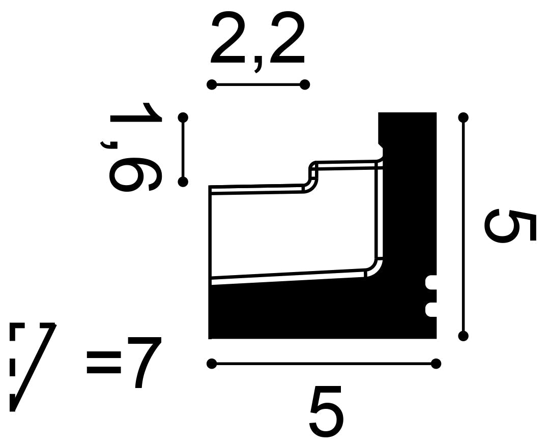 Stuckleiste C361 Schnitt