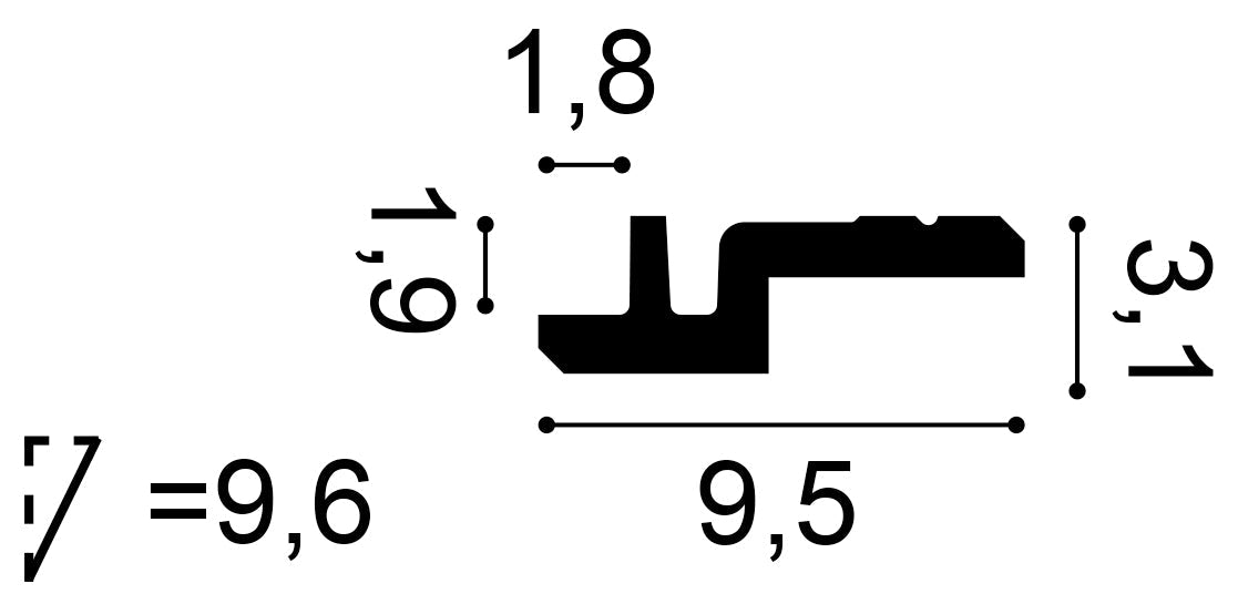 Stuckleiste C394 Schnitt 3