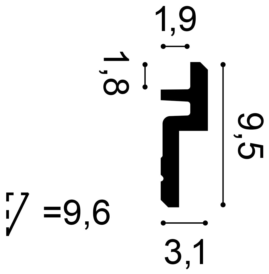 Stuckleiste C394 Schnitt 2