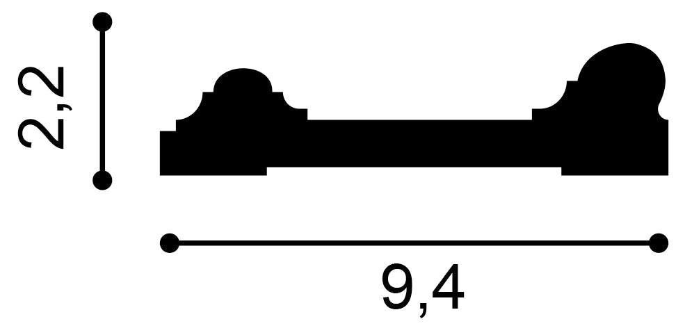 Tür- und Fensterumrandung DX121-2300