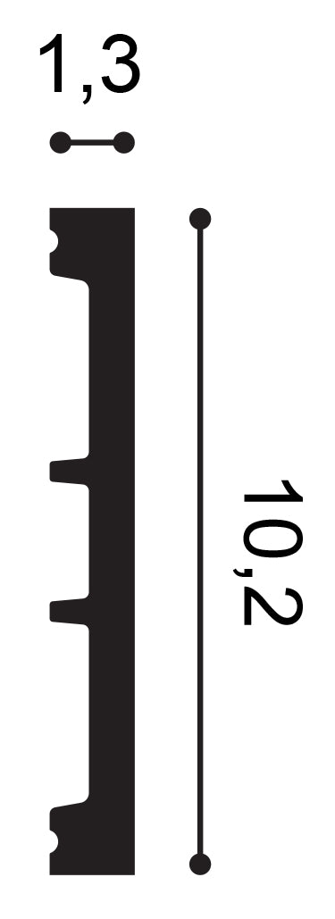 Sockelleiste SX163-RAL9003