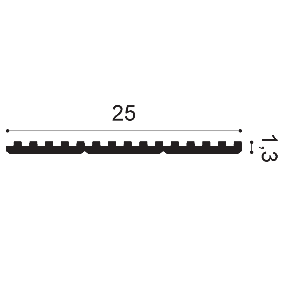 3D Pannello | 250 x 13 x 2000 mm | WX205 TRACK