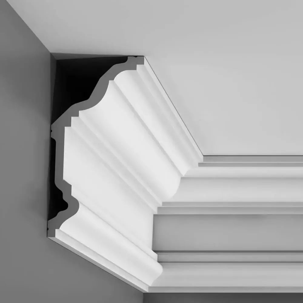Stuckleiste C332 in wit  | 230 x 114 x 2000 mm