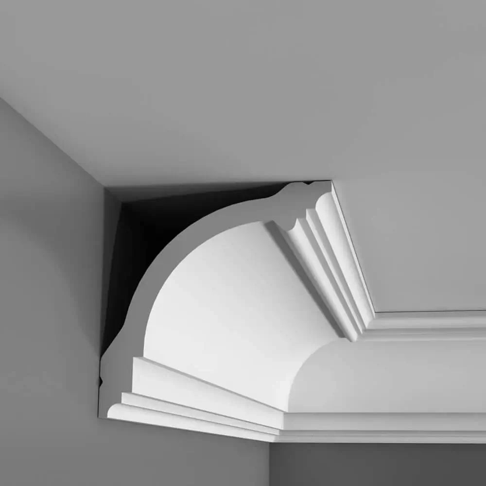Stuckleiste CB512N in wit | 90 x 90 x 2000 mm