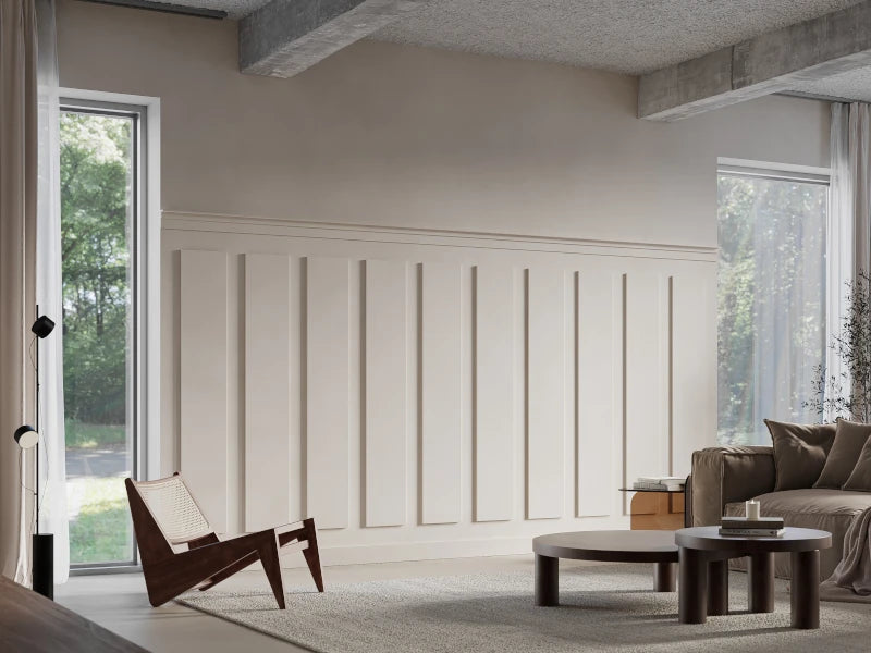 Stuckleiste / Gardinenleiste / Lichtleiste CX197 in weiß | 50 x 93x 2000 mm