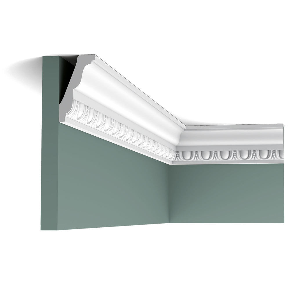 C212 cornice white | 4.5 x 7.5 x 200 cm made of plastic | ceiling mold